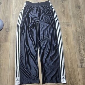 NOS 2007 Adidas Breakaway Pants Men's Size L Blue Shiny Silky Dazzle‎ Shimmer